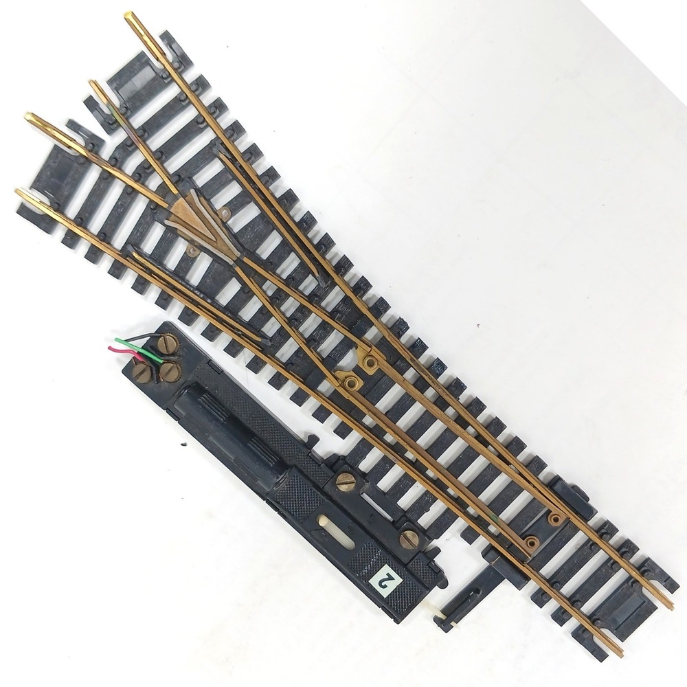 Atlas Custom Line HO Scale Wye Turnout Brass Rail Remote Electric Switch Track
